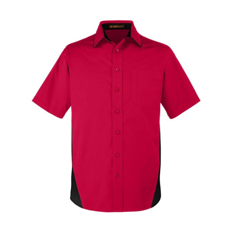 Custom Harriton Men's Tall Flash IL Colorblock Short Sleeve Shirt - 6