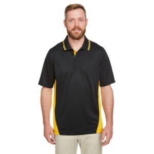 Custom Harriton Men's Tall Flash Snag Protection Plus IL Colorblock Polo