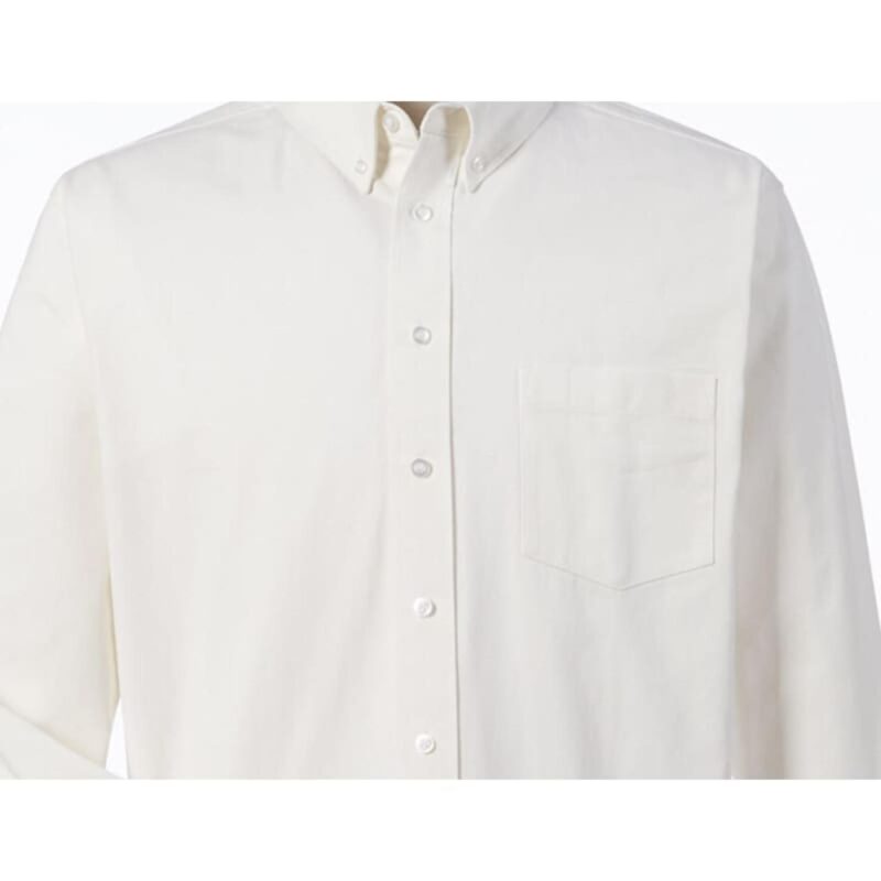 Custom Harriton Men's Tall Foundation 100% Cotton Long-Sleeve Twill Shirt With Teflon™ - 3