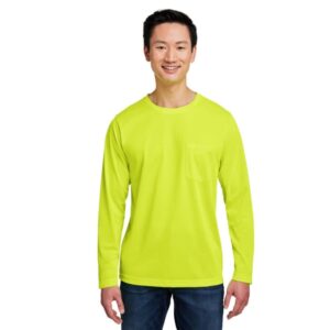 Custom Harriton Unisex Charge Snag And Soil Protect Long-Sleeve T-Shirt