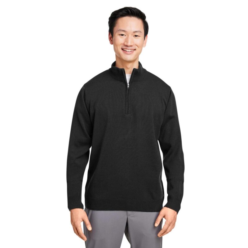 Custom Harriton Unisex Pilbloc™ Quarter-Zip Sweater - 1